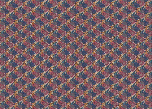 Colorful Tropical Flower Peel and Stick Wallpaper