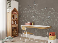 Flying Sparrows Wallpaper Mural - Wallanza