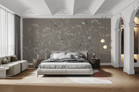 Flying Sparrows Wallpaper Mural - Wallanza