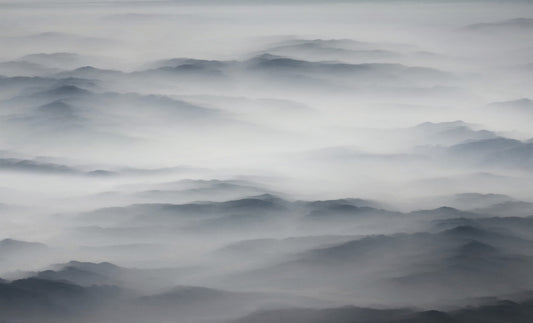 Foggy Hills Mountain Wallpaper for Walls