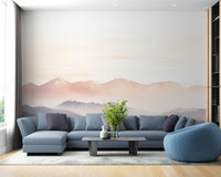 Foggy Hills Wall Mural - Wallanza