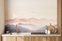 Foggy Hills Wall Mural - Wallanza