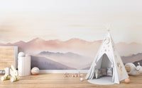 Foggy Hills Wall Mural - Wallanza