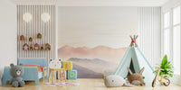 Foggy Hills Wall Mural - Wallanza