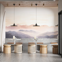 Foggy Hills Wall Mural - Wallanza