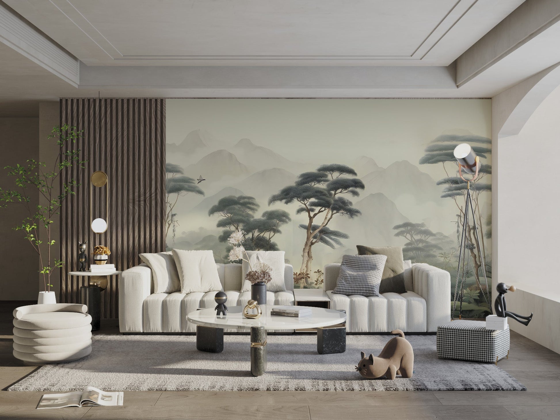 Foggy Jungle Landscape Wallpaper - Wallanza