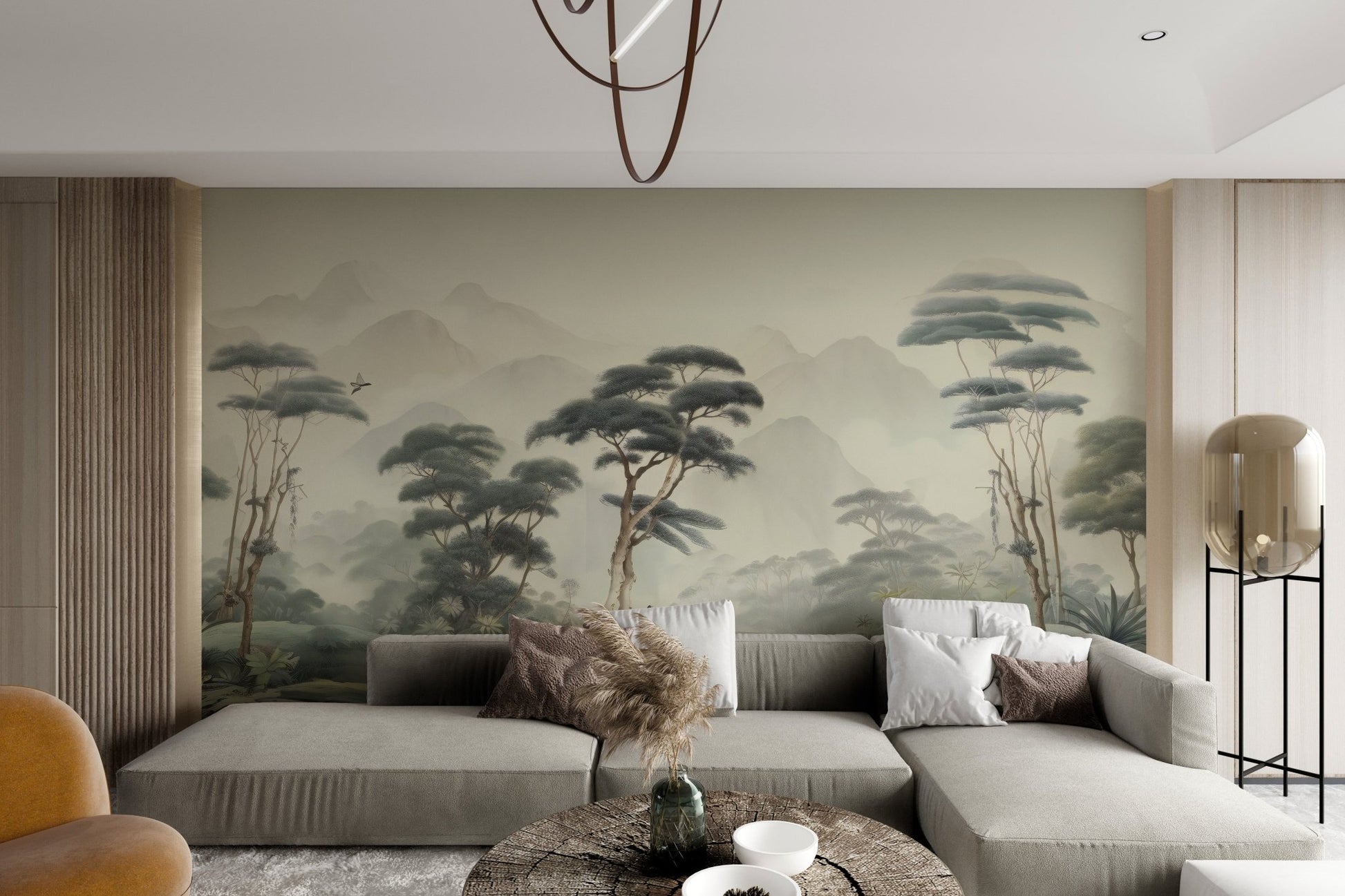 Foggy Jungle Landscape Wallpaper - Wallanza