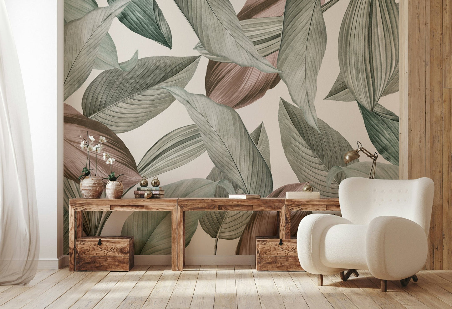 Foliage Wall Mural for a professional workspace
