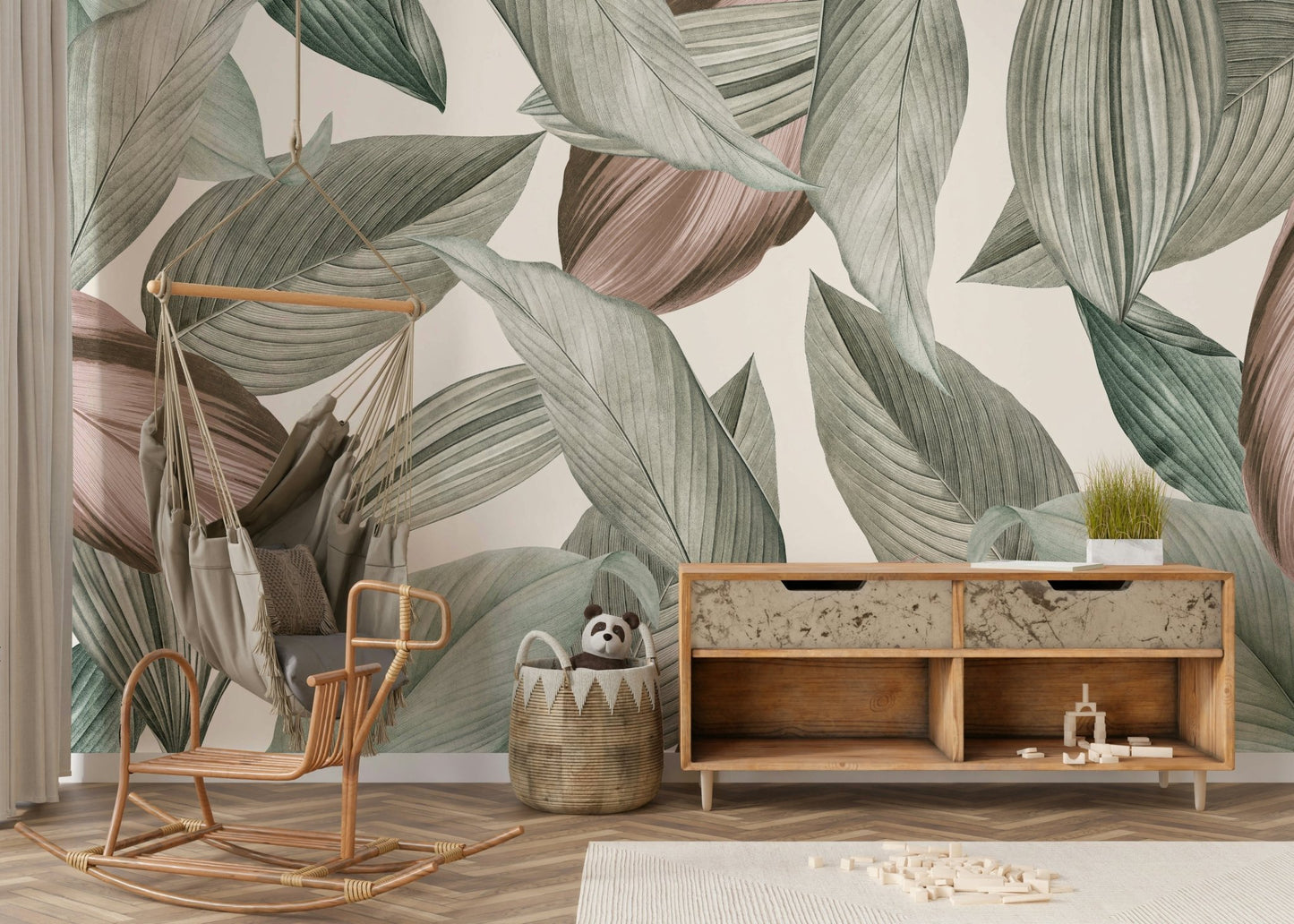 Foliage Wall Mural in -  wallanza