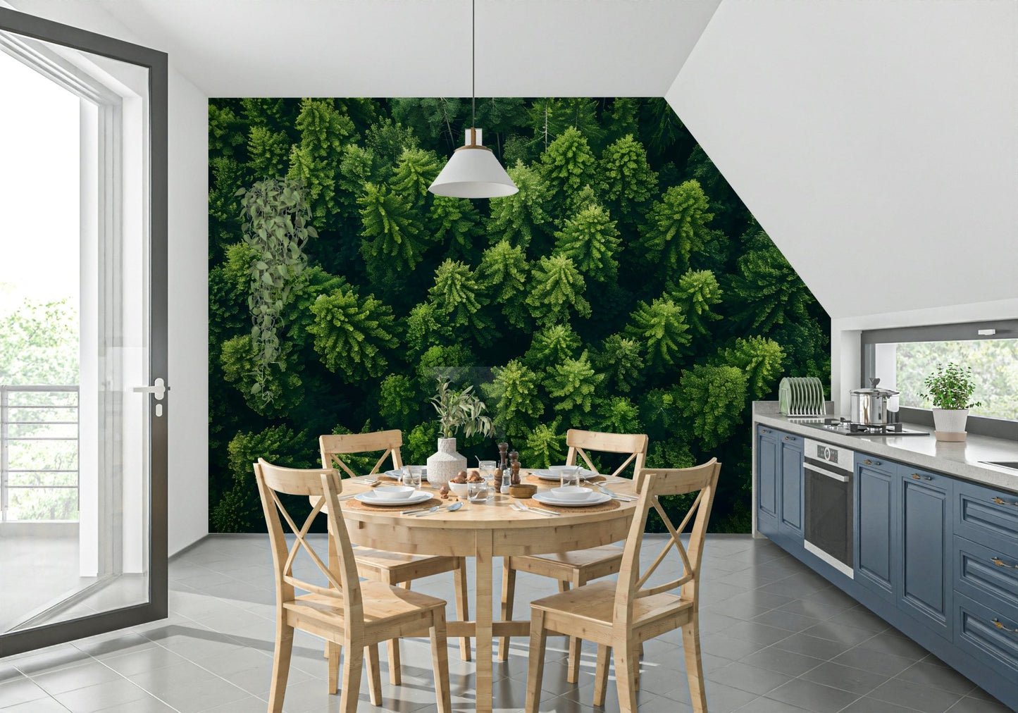 Forest Canopy Dream Wall Mural - Wallanza