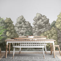 Forest Canopy Wallpaper Mural - Wallanza