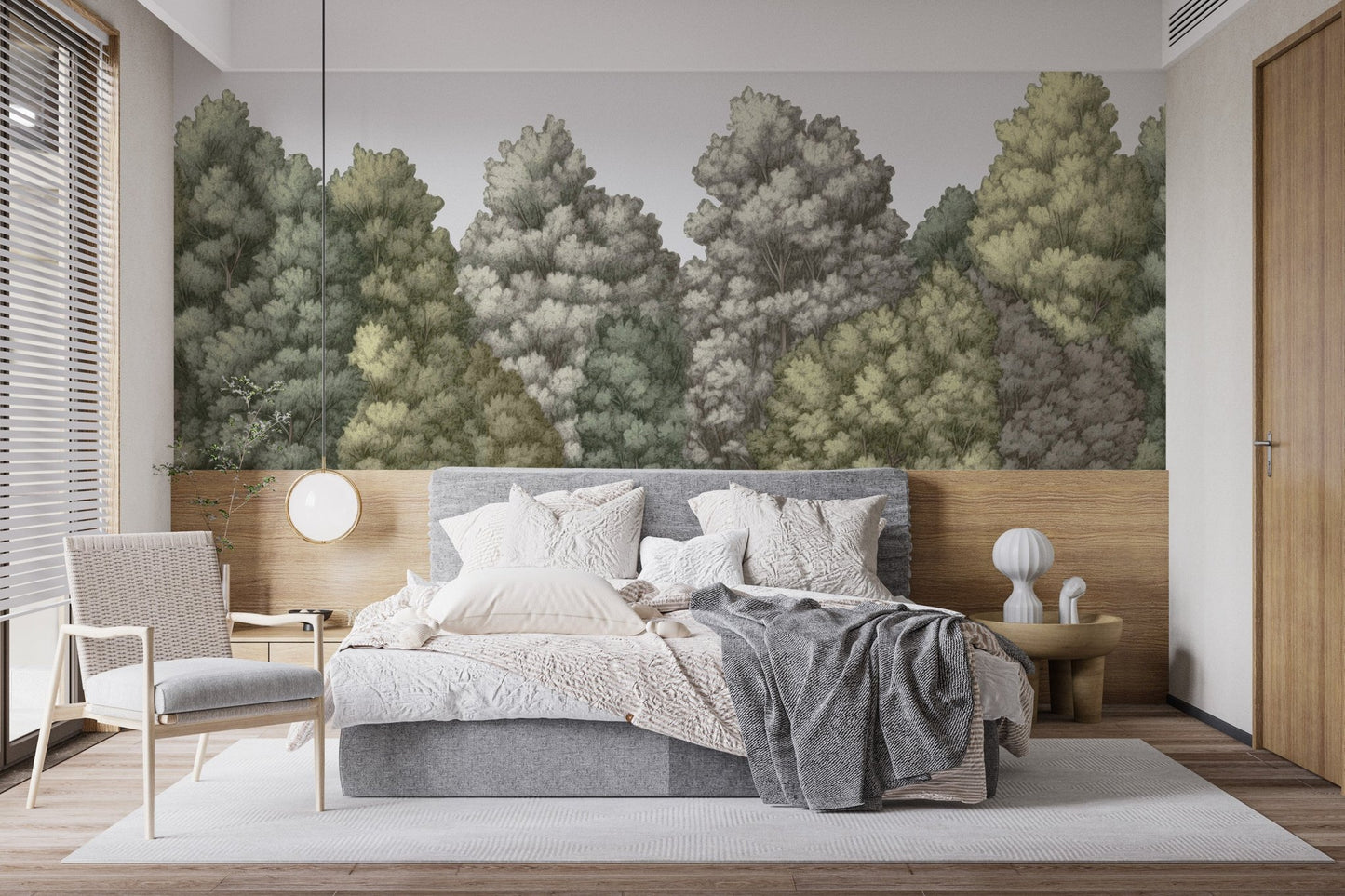 Forest Canopy Wallpaper Mural - Wallanza