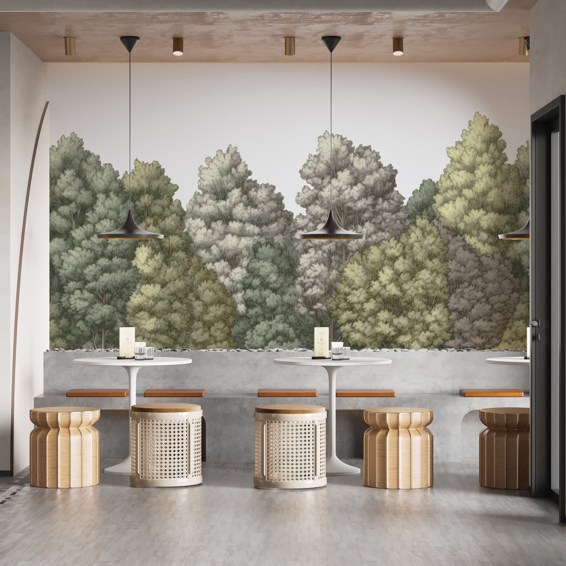 Forest Canopy Wallpaper Mural - Wallanza