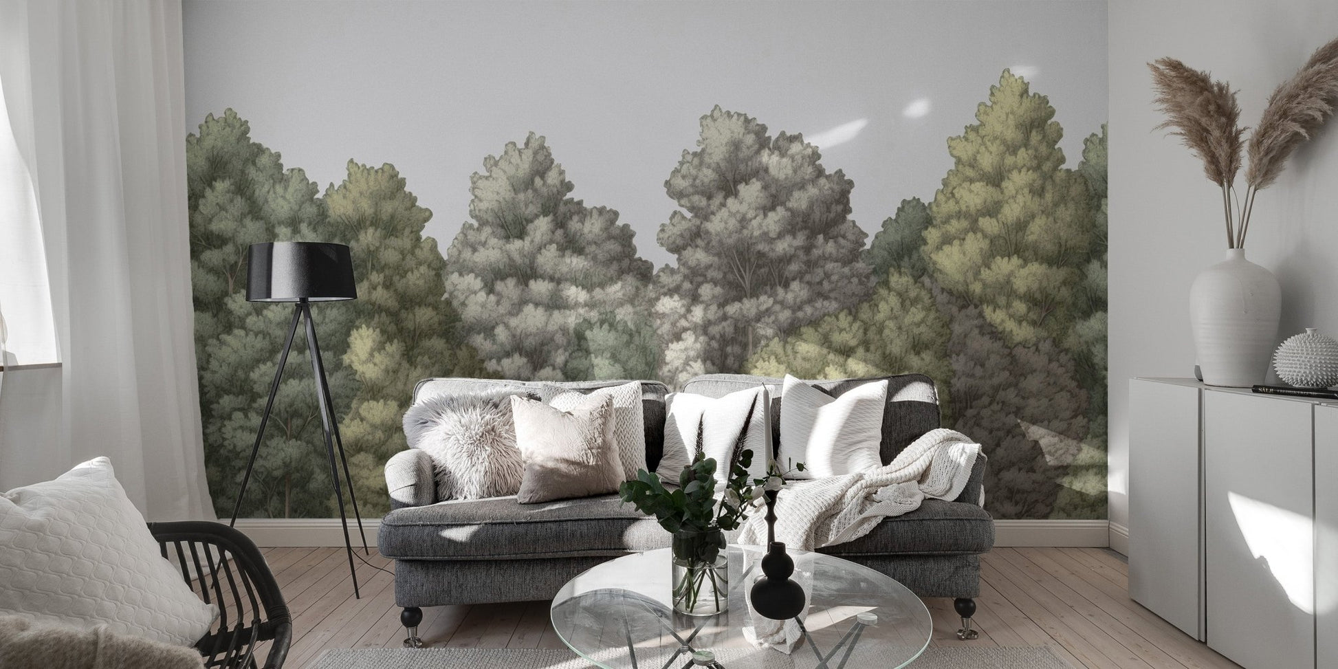 Forest Canopy Wallpaper Mural - Wallanza