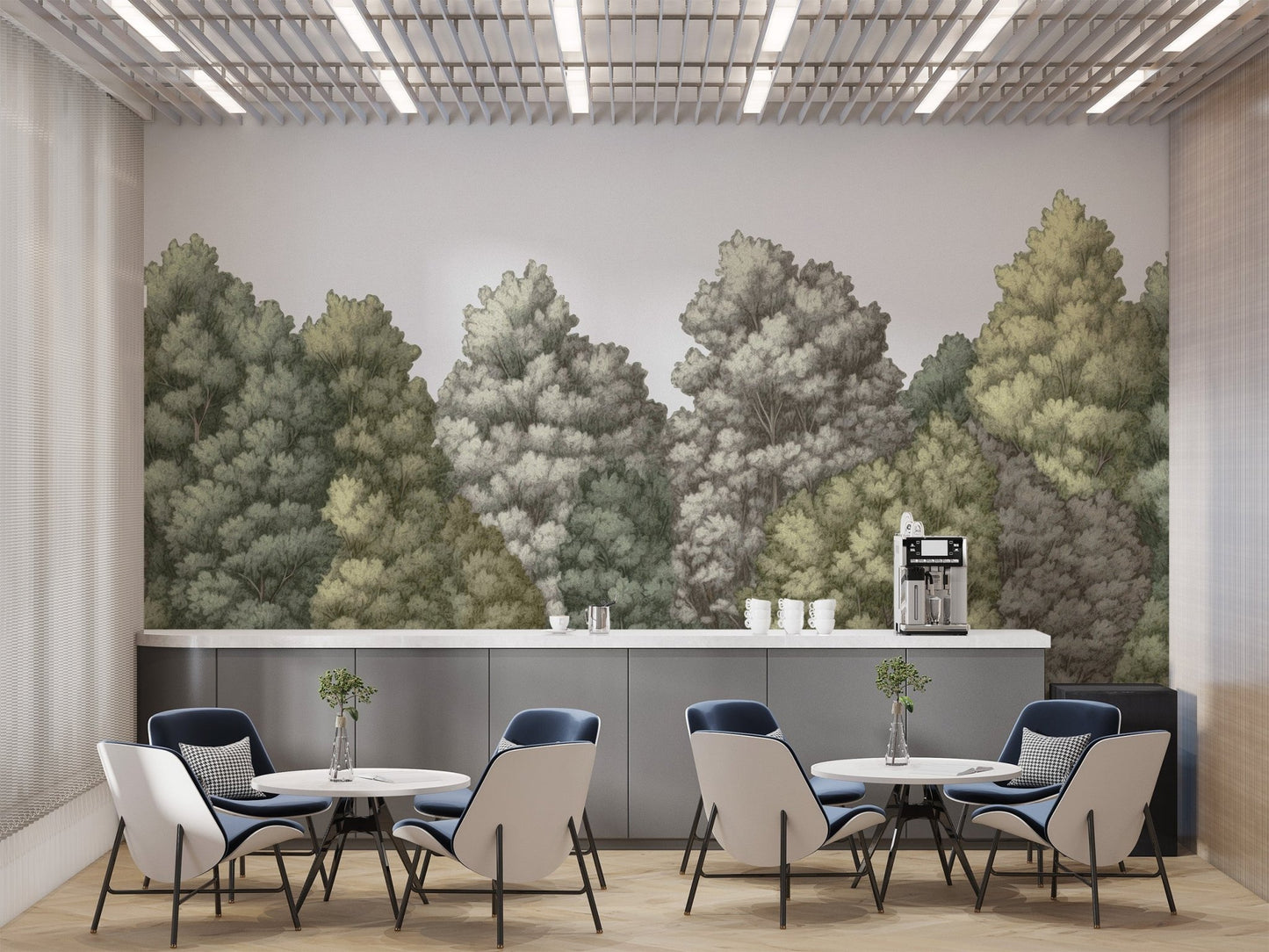 Forest Canopy Wallpaper Mural - Wallanza