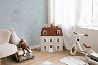 Forest Friends Blue Wallpaper for Walls - Wallanza