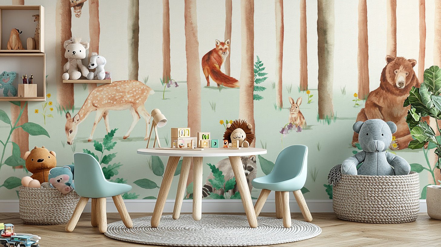Forest Friends Wallpaper Mural - Wallanza
