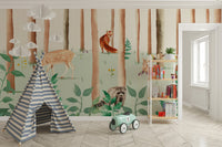 Forest Friends Wallpaper Mural - Wallanza