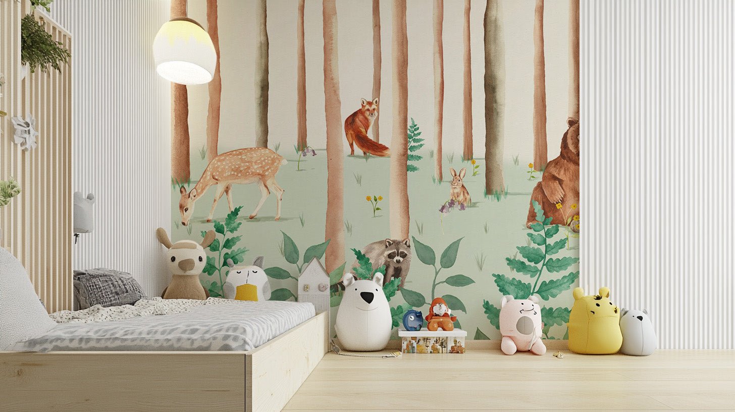 Forest Friends Wallpaper Mural - Wallanza
