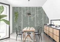 Forest Lights Wallpaper Mural - Wallanza