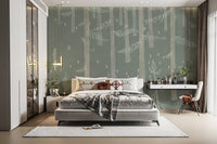 Forest Lights Wallpaper Mural - Wallanza