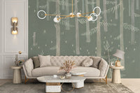 Forest Lights Wallpaper Mural - Wallanza