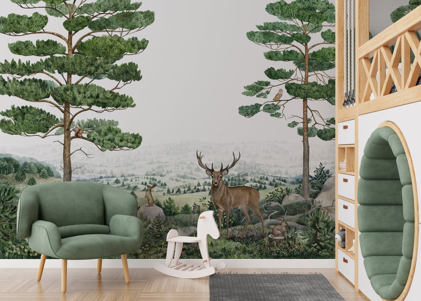 Forest Vista Peel and Stick Wallpaper Murals - Wallanza