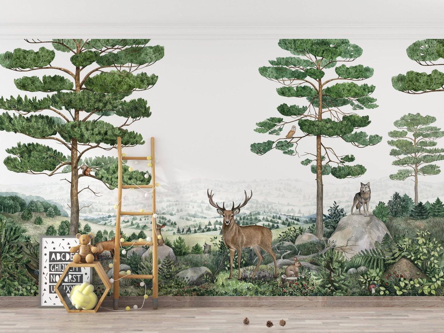 Forest Vista Peel and Stick Wallpaper Murals - Wallanza