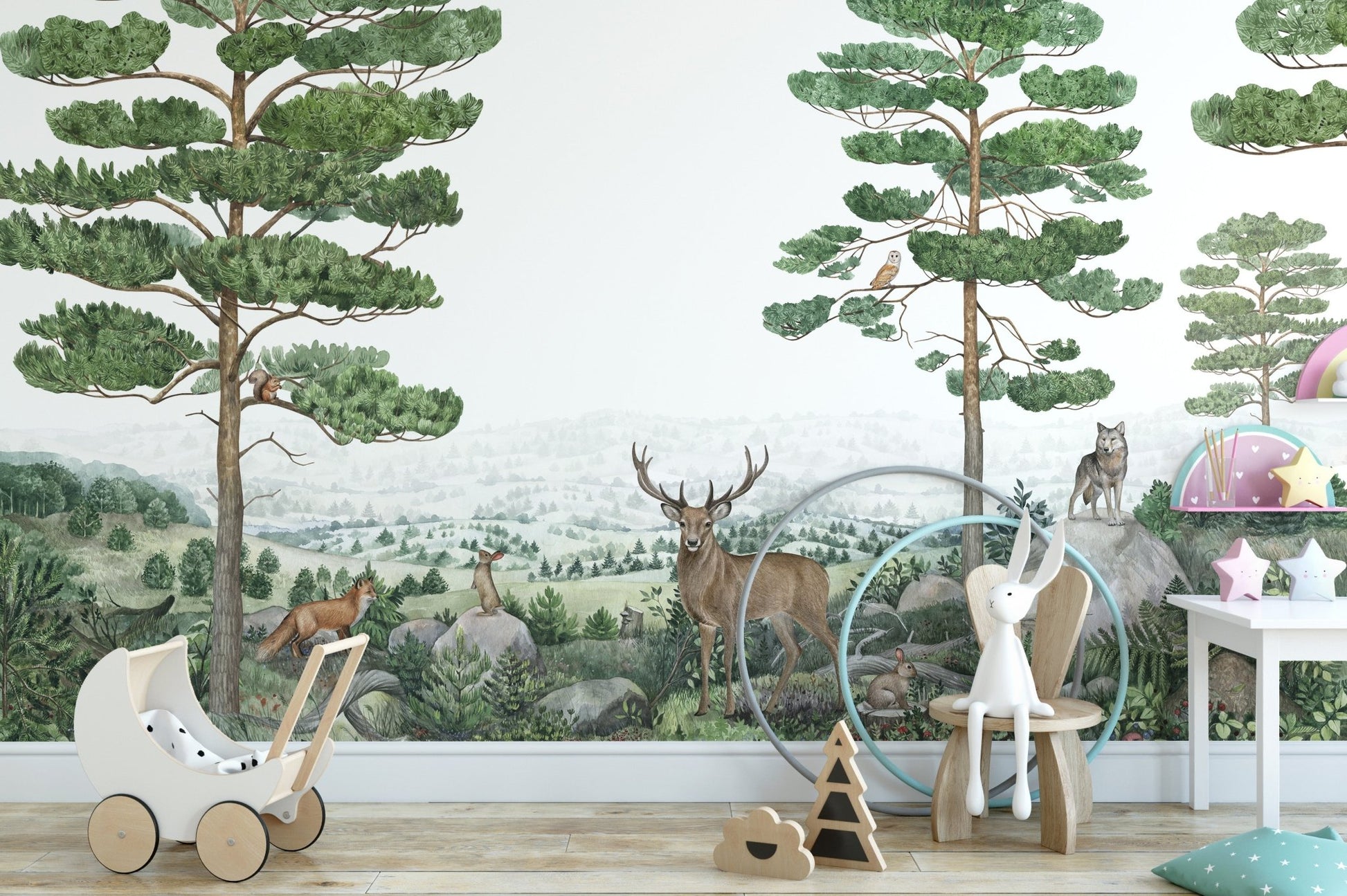 Forest Vista Peel and Stick Wallpaper Murals - Wallanza