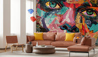 Fragmented Gaze Wall Mural - Wallanza