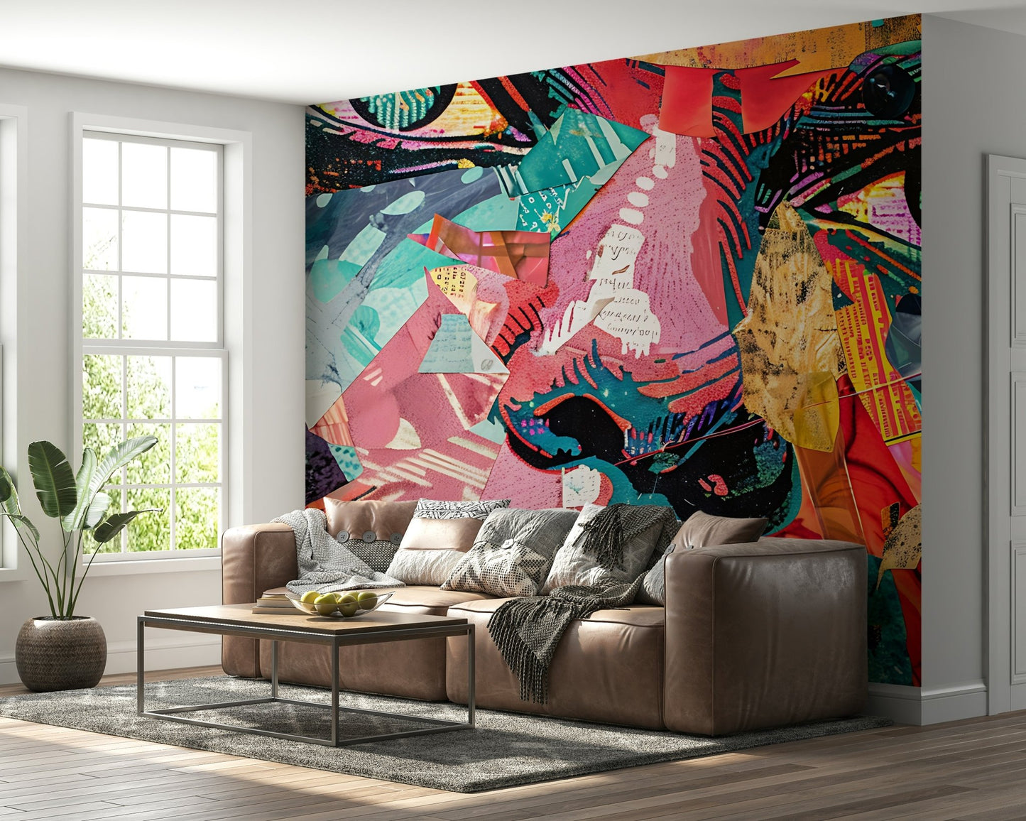 Fragmented Gaze Wall Mural - Wallanza