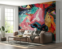 Fragmented Gaze Wall Mural - Wallanza