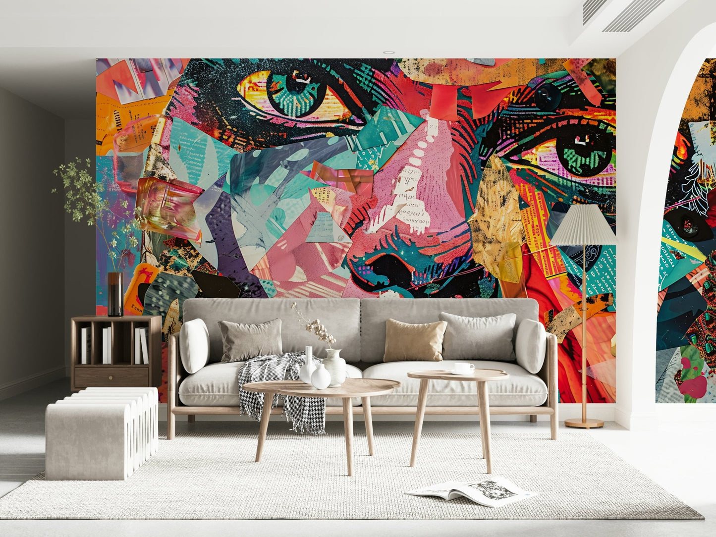 Fragmented Gaze Wall Mural - Wallanza