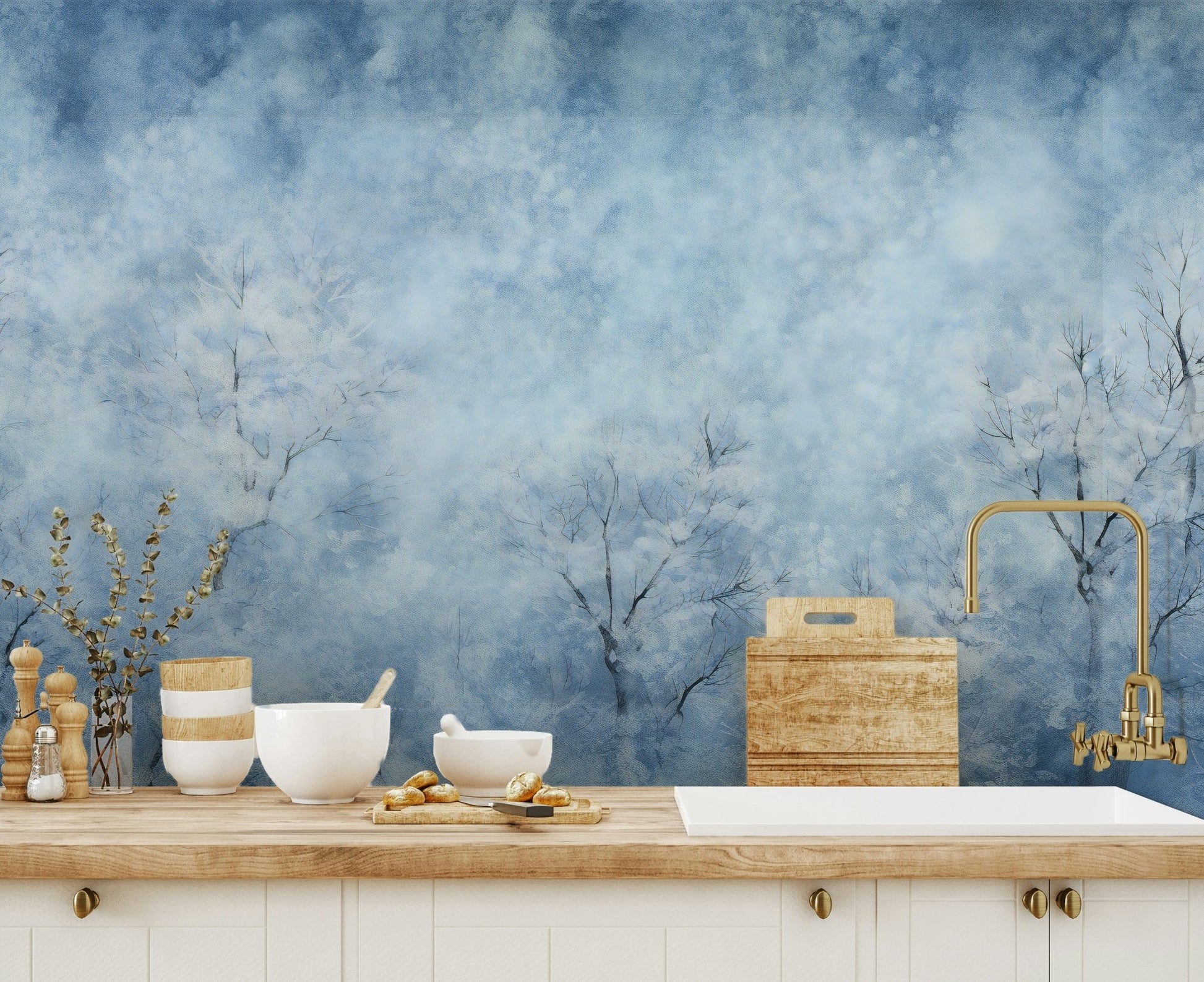 Frostwood Serenity Wall Mural - Wallanza