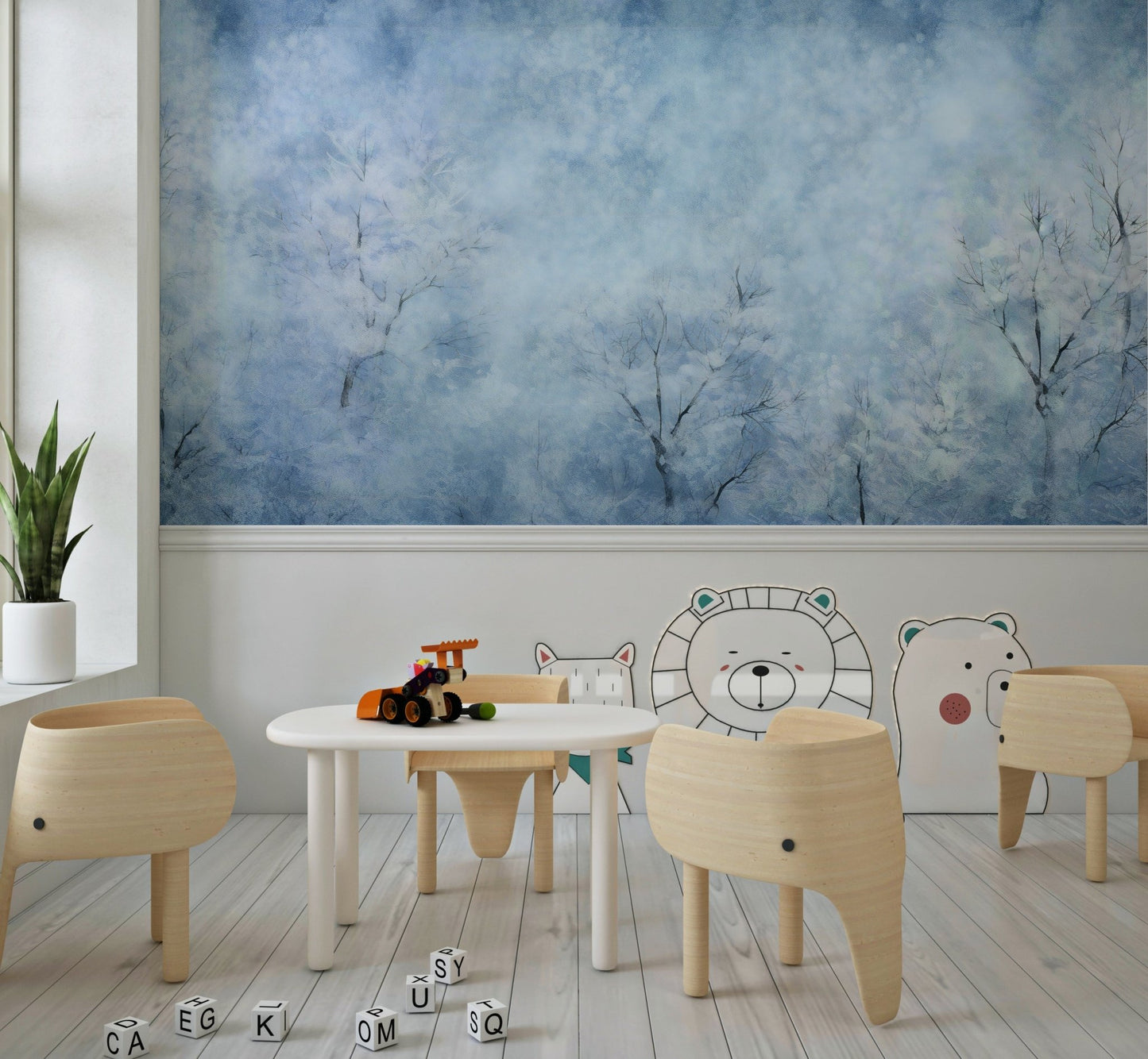 Frostwood Serenity Wall Mural - Wallanza
