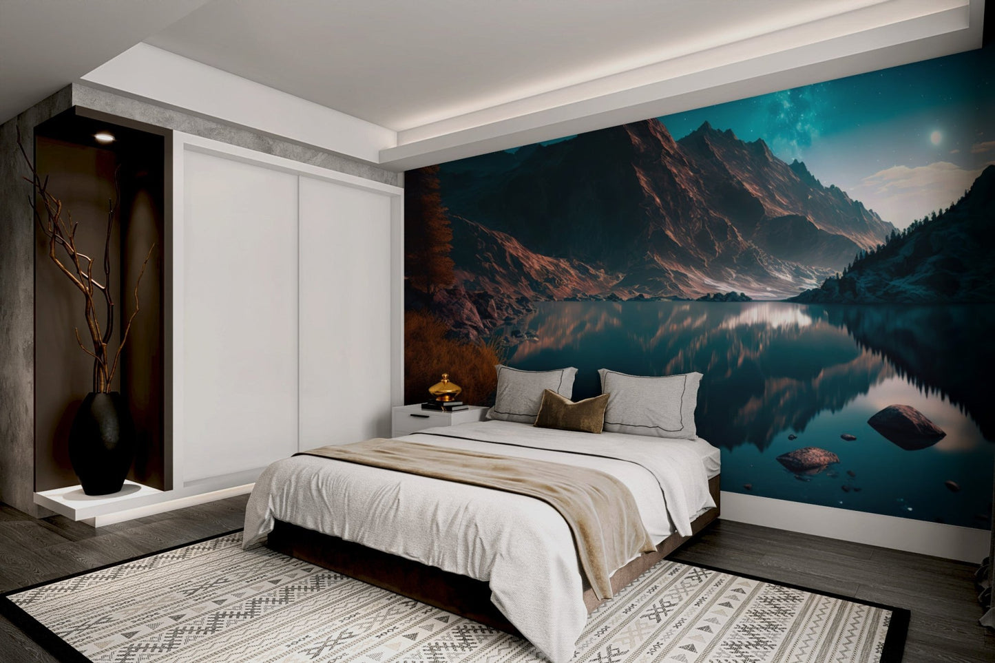 Galaxy View Mountain Wallpaper - Wallanza