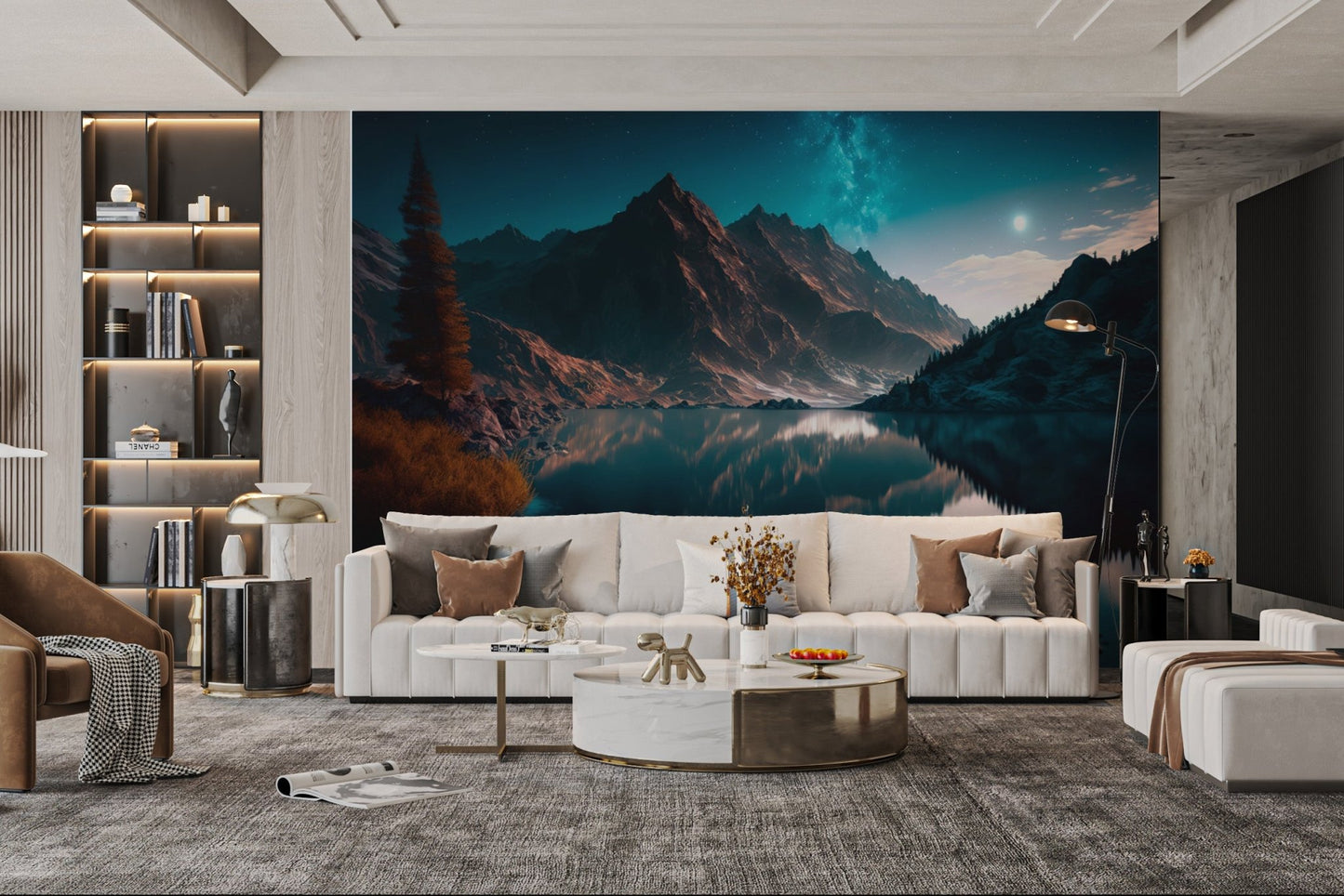 Galaxy View Mountain Wallpaper - Wallanza