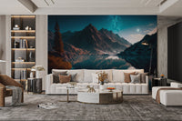 Galaxy View Mountain Wallpaper - Wallanza