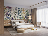 Garden Blooms Wallpaper Mural - Wallanza