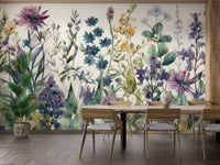 Garden Blooms Wallpaper Mural - Wallanza