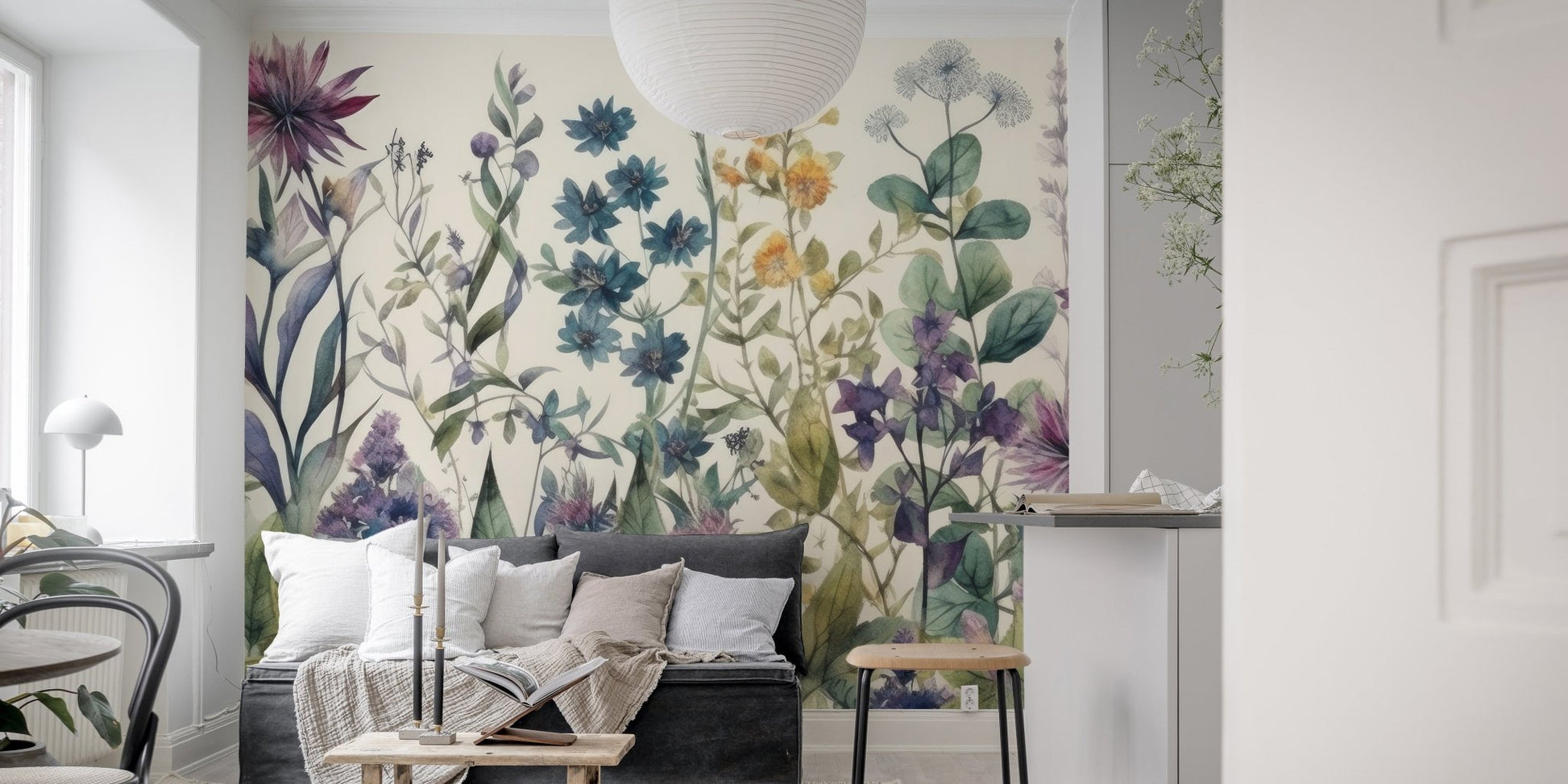 Garden Blooms Wallpaper Mural - Wallanza