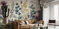 Garden Blooms Wallpaper Mural - Wallanza