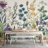 Garden Blooms Wallpaper Mural - Wallanza