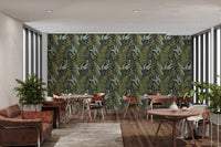 Panoramic mural capturing the beauty of a garden paradise