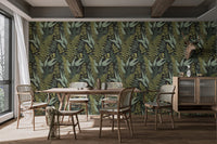 Garden-inspired panoramic mural for stunning interiors