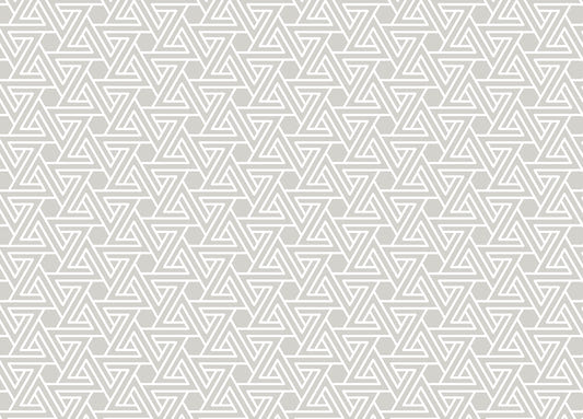 White Line Abstract Geometric Pattern Grey Wallpaper