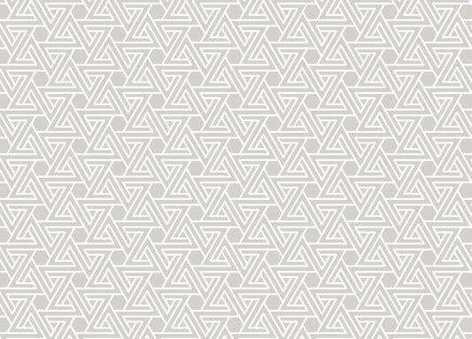White Line Abstract Geometric Pattern Grey Wallpaper