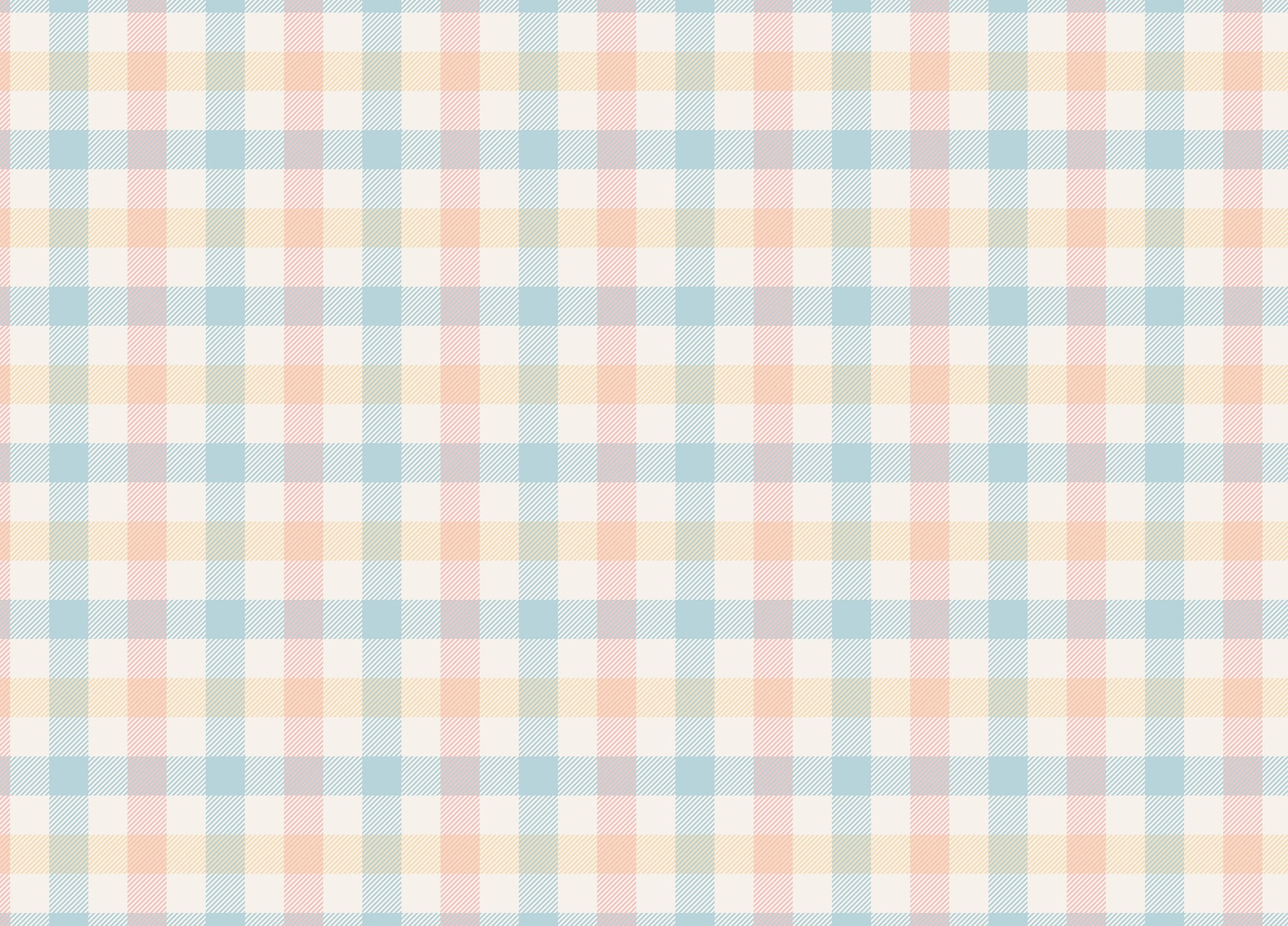 Vichy Pattern Pastel Gingham Stripe Geometric Wallpaper