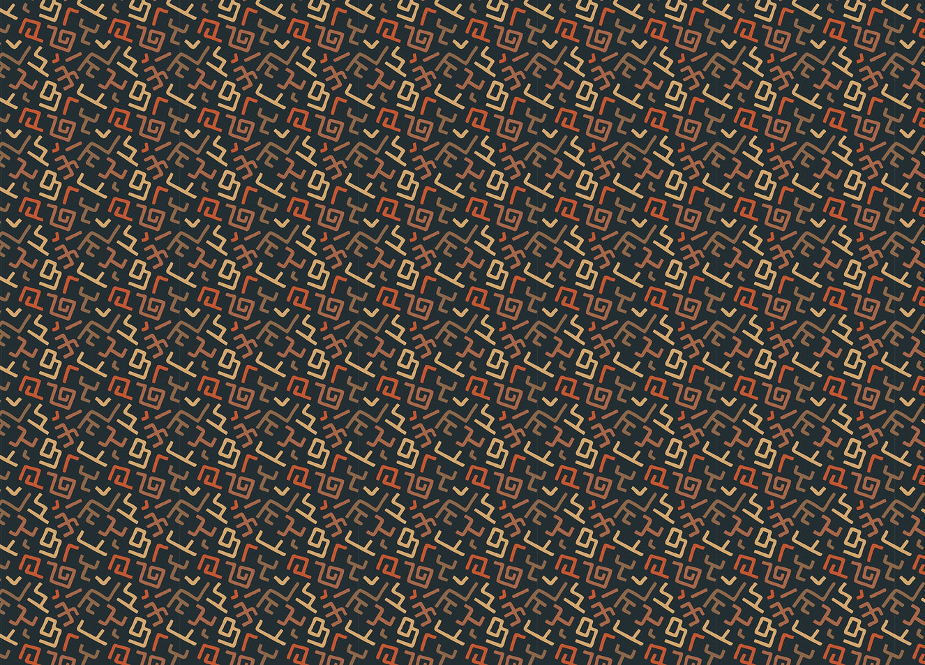 Africa Tribal Art Pattern Geometric Wallpaper