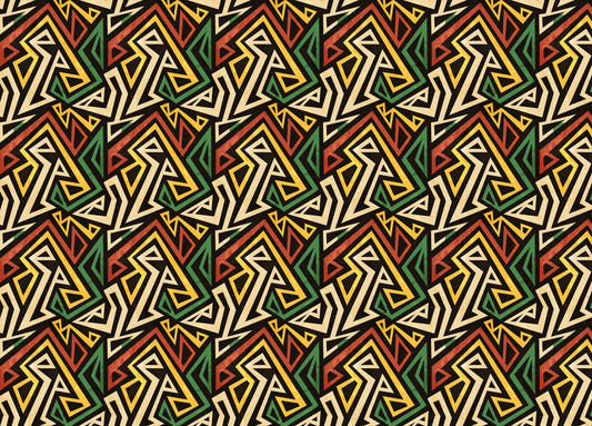 African Geometric Effect Wallpaper